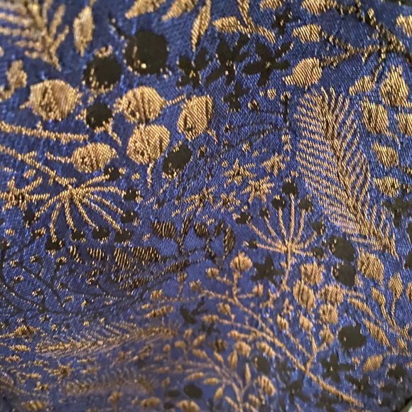 Elie Tahari Navy and Gold Lace Mini Dress - Picture 4 of 6